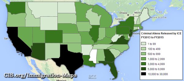 criminal aliens released