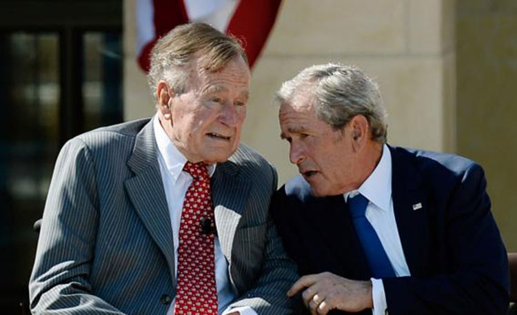 George H. W. Bush and George W. Bush
