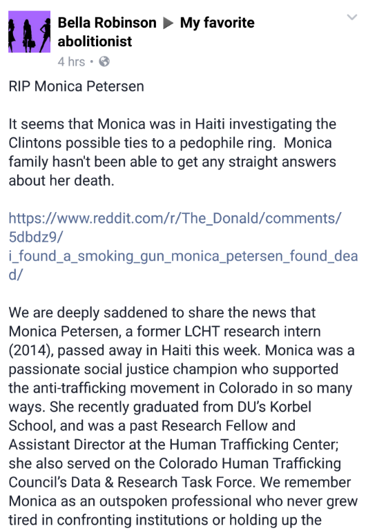 woman dies investigationg clinton 2