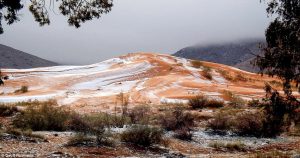 snow in saraha