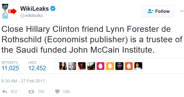 wikileaks-tweet-on-mccain-institute