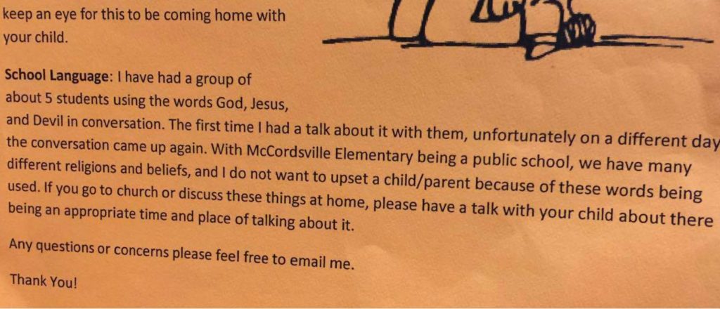 mccordsville letter jesus