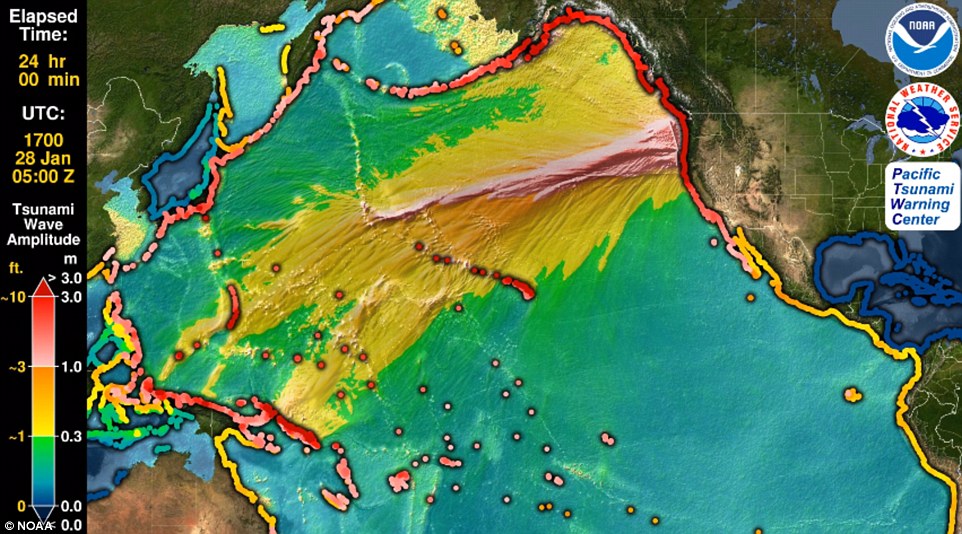 NOAA Cascadia Earthquake Simulation