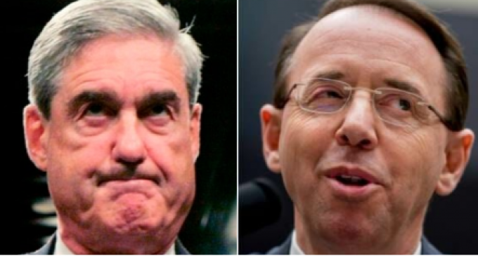 Memo Reveals ‘Rosenstein and Mueller Colluded to Break the Law’