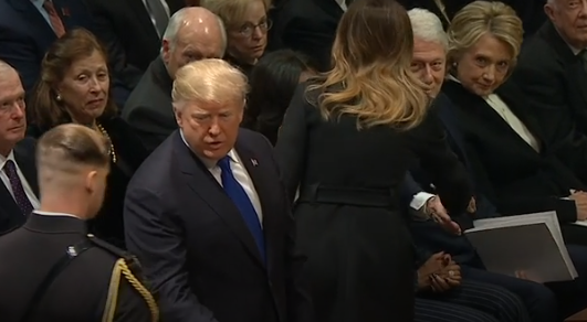 Melania Trump Shakes Hands with Bill Clinton, Hillary Refuses