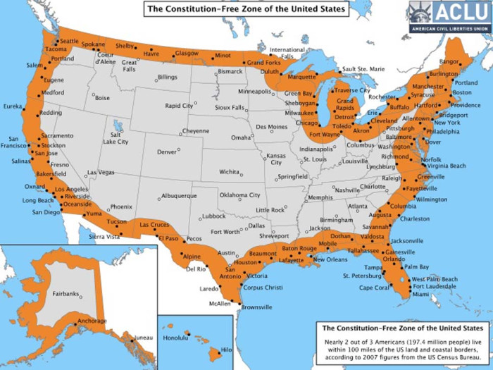 Judge Reaffirms Constitution Free Zones 100 Miles Inside U.S. Borders