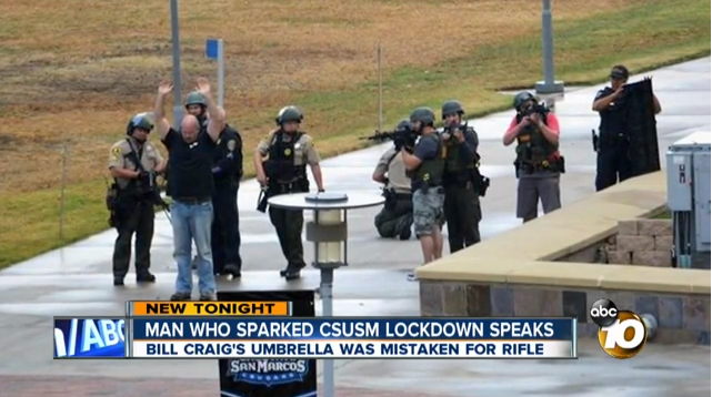 College Locked Down Because Man Was Carrying An Umbrella