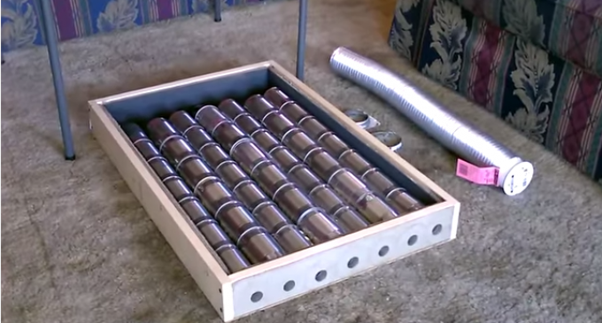 DIY Metal Can Solar Heater