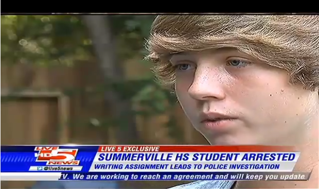 INSANITY: Student Arrested For Writing About Shooting A Gun