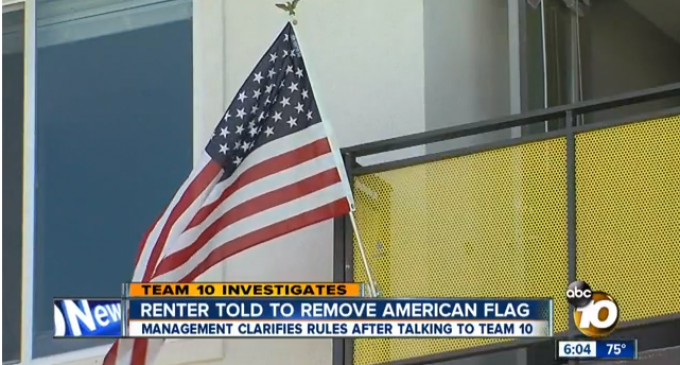 Renter Forced To Remove Flag, Might Offend Foreign Students