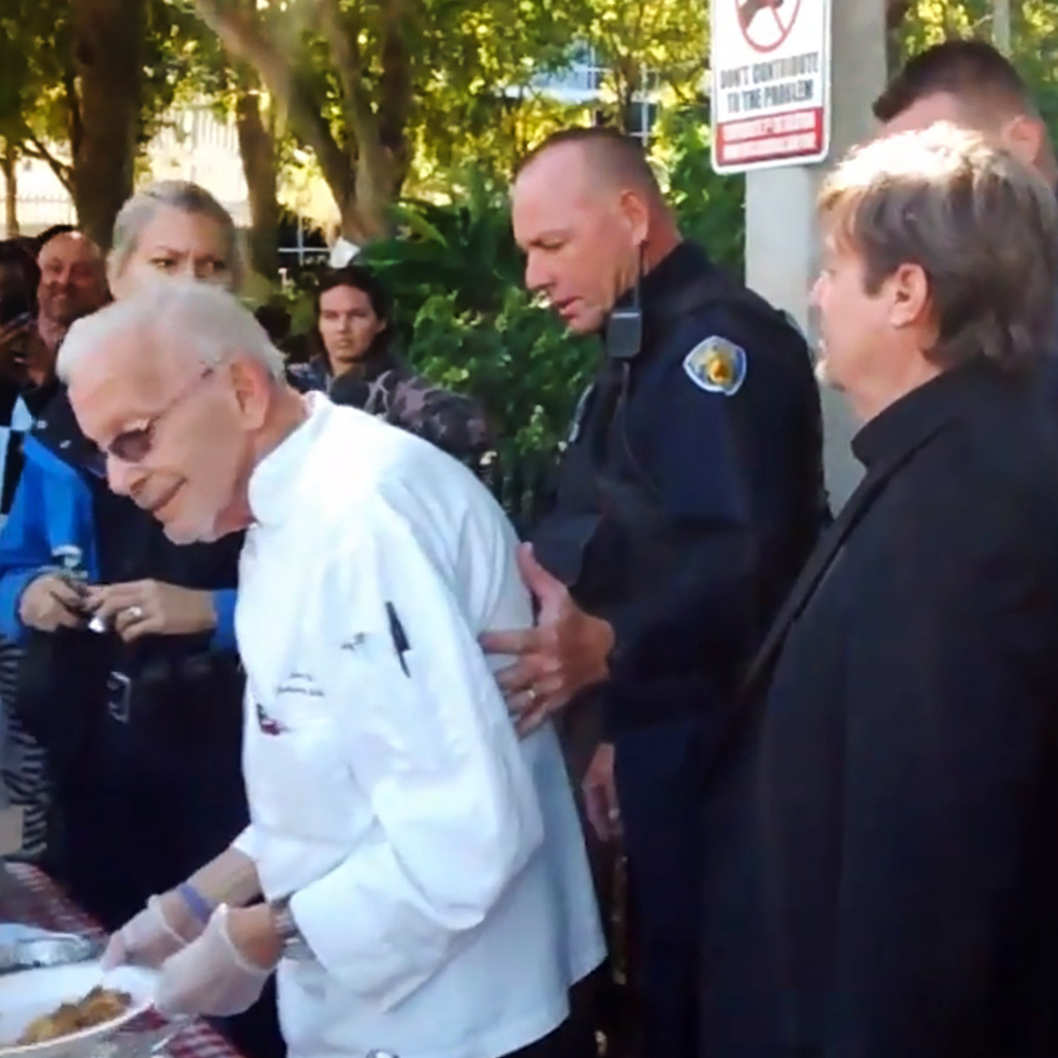 World War 2 Vet Engages In Civil Disobedience To Feed Homeless