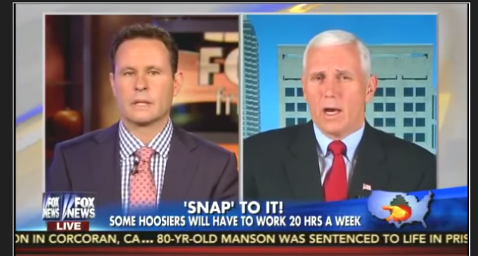 Indiana Gov. Mike Pence: “Able Bodied” Food Stamp Recipients Must Work