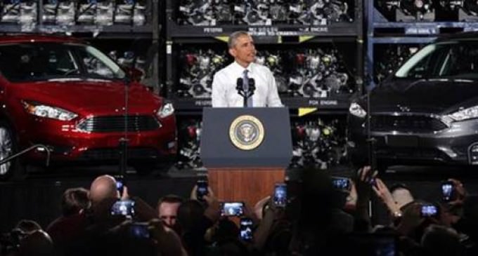 Obama Touts His Success At Rescuing The Auto Industry….At A Closed Plant