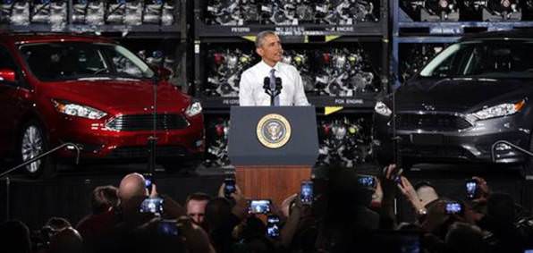 Obama Touts His Success At Rescuing The Auto Industry….At A Closed Plant