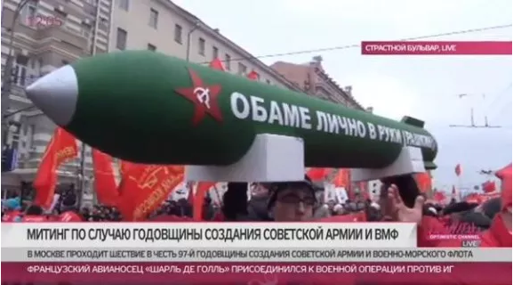 Russia Parades A Missile Directly Threatening Obama
