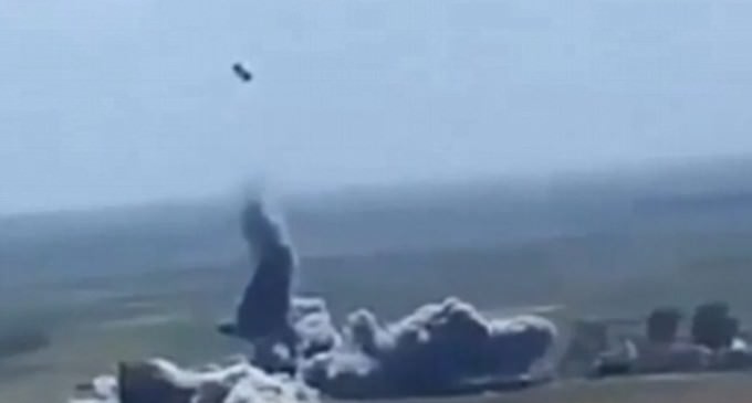 Incredible Video Shows ISIS Suicide Bomber’s Car Exploding in Mid-Air From The Driver’s IED