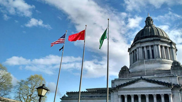 Washington State Flies Chinese Communist Flag at Capitol, Enraged Patriots Take It Down