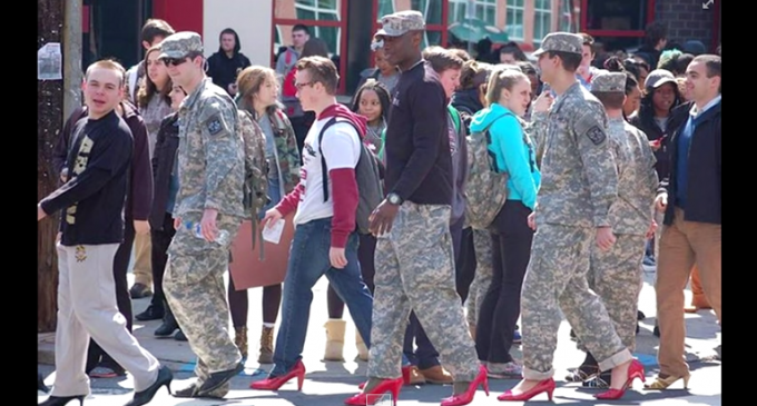 US Army Forces Cadets To Walk In Red High Heels For Feminist Event