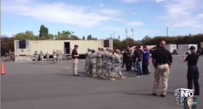 Footage of National Guard Training To Take On Citizens