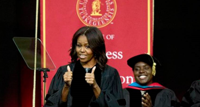 Michelle Obama Goes On Anti-White Rant at Tuskegee Commencement