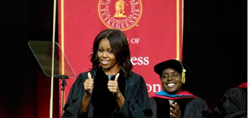 Michelle Obama Goes On Anti-White Rant at Tuskegee Commencement