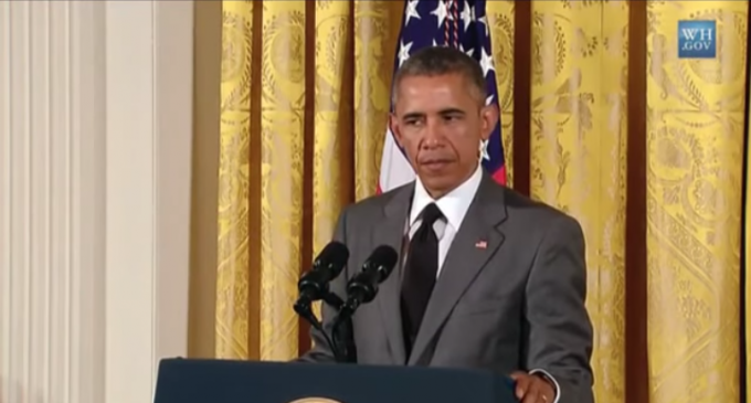 Obama: “I will never engage in a politics in which I’m trying to….”