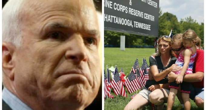 “War Hero” McCain Defeated An Effort To Arm Our Soldiers At Home Just One Month Ago