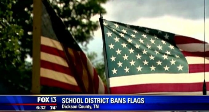 Tennessee School Moves to Ban All Flags From Campus…Sort of