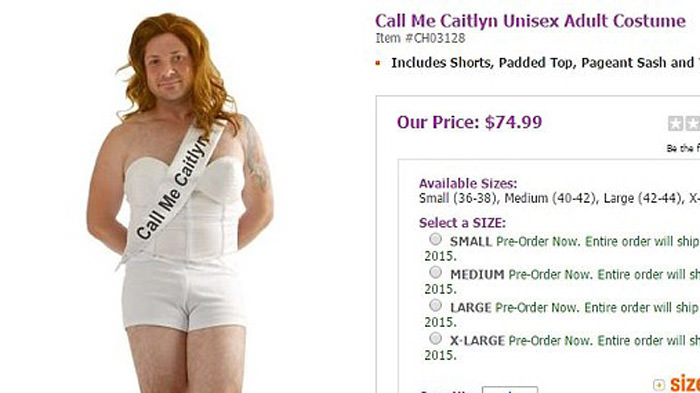 Call Me Caitlyn Halloween Costume Causing Outrage-Petition To Bann