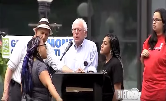 Black Lives Matter Activists Take Over Bernie Sanders Rally