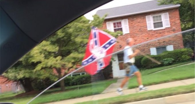Resident Calls 911 Because A Man Is Walking ‘Very Deliberately’ With Confederate Flag