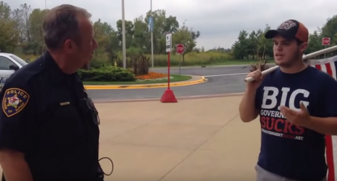 Students Handing Out Pocket Constitutions Threatened With “Being Locked Up”