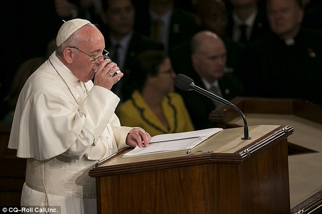 Democrat Steals Pope’s Leftover Water
