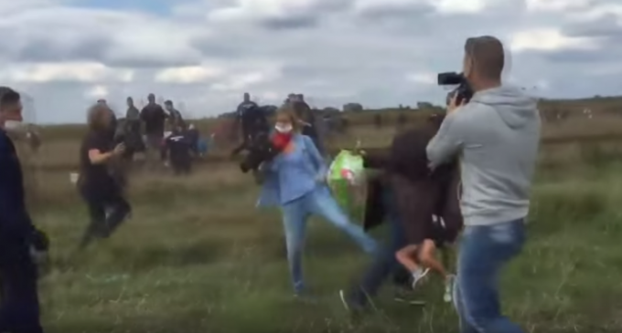 Hungarian Video Journalist Fired For Attacking Refugees