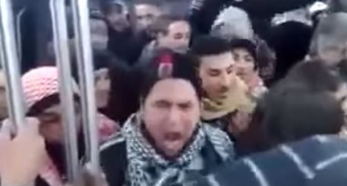 “Refugees” Chanting “Allahu Akbar” and “F**k you”, Throws Excrement