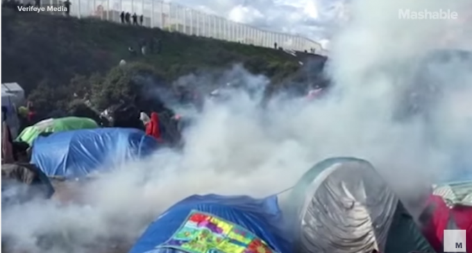 French Cops Attack Illegal Migrant Camp With Bulldozers and Tear Gas