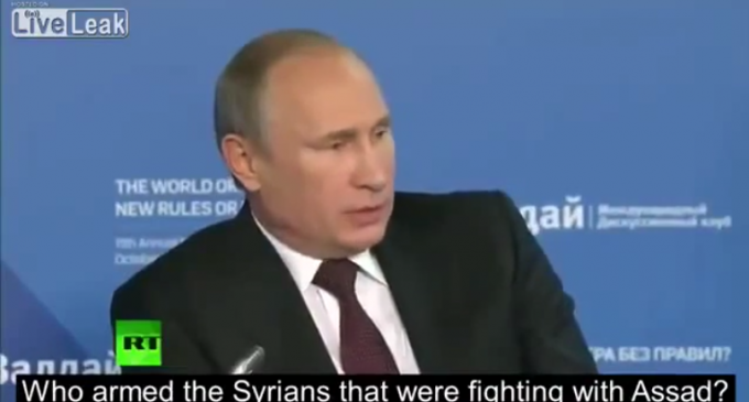 Putin Blasts Obama For Arming And Paying Mercenaries Who Become ISIS Fighters