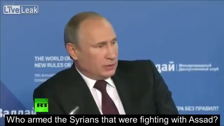 Putin Blasts Obama For Arming And Paying Mercenaries Who Become ISIS Fighters