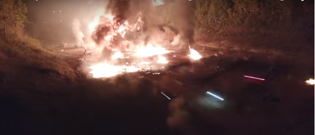 20,000 Machine Guns at the Knob Creek Machine Gun Shoot, Drone Footage