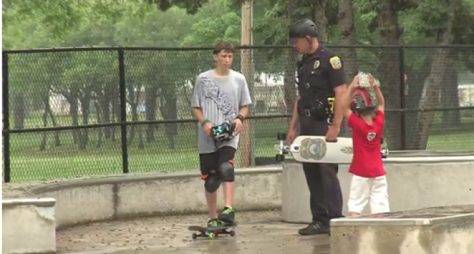 One Police Officer Takes To His Skateboard To Engage Youth In His Community