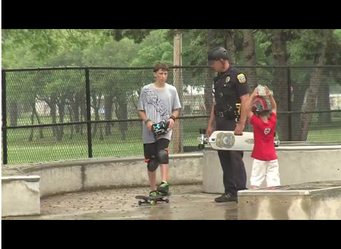 One Police Officer Takes To His Skateboard To Engage Youth In His Community