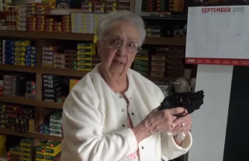 Gun Store Grandma Gives her Opinion on Obama
