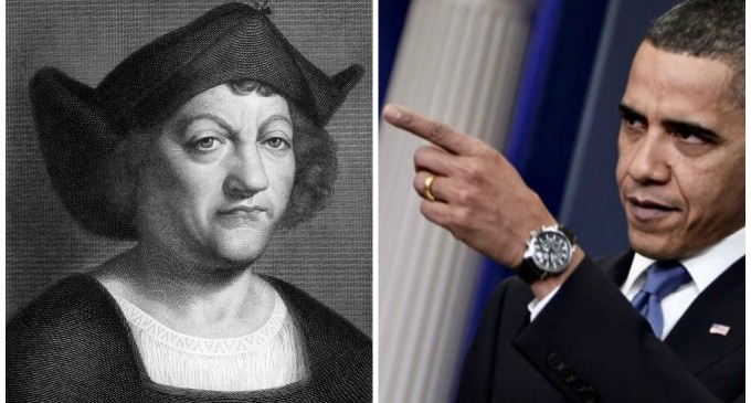 Obama Celebrated Columbus Day by Blaming the White Man