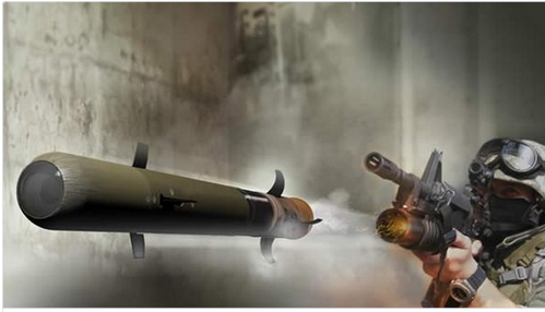 Tiny Laser Guided Missile Fires From Rifle