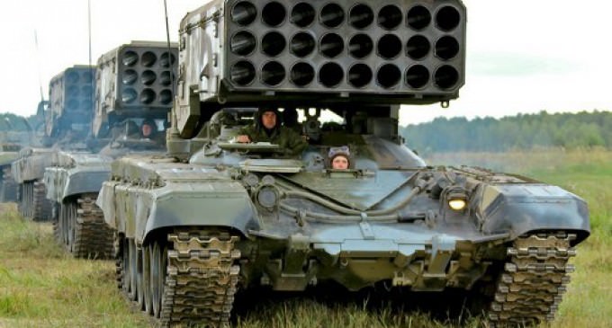 Russia Deploys Heavy Flamethrower
