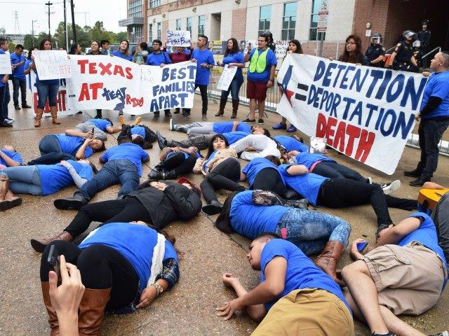 Dreamers Stage a ‘Die-In’ To Demand Texas Not Deport Criminal Illegals