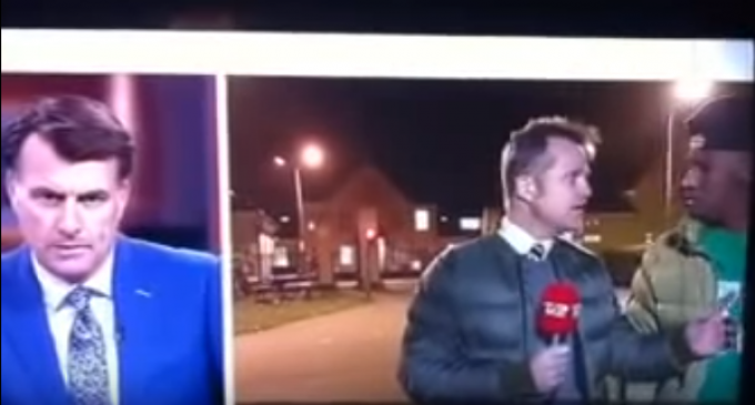 Drunk Migrant Threatens Danish Reporter on Live TV