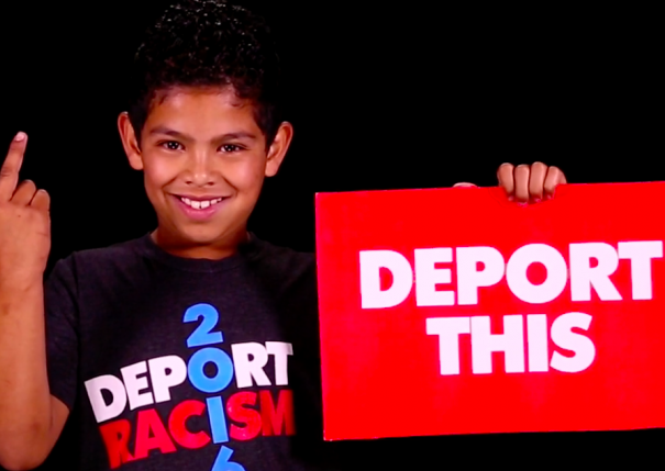 Latino Children Used to Blast Trump with Profanity