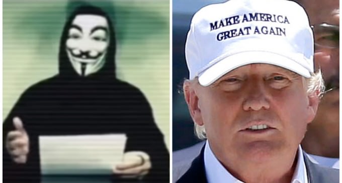 Anonymous “Warns” Trump, Hacks Into Trump Tower Website