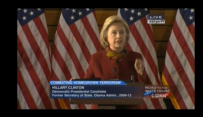 Hillary: We Need To Disarm Americans Because “Terrorists Use Guns to Kill Americans”